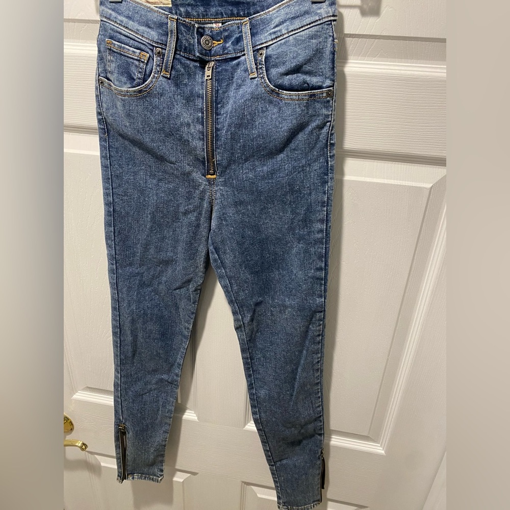 Levi’s jeans zipper skinny high rise